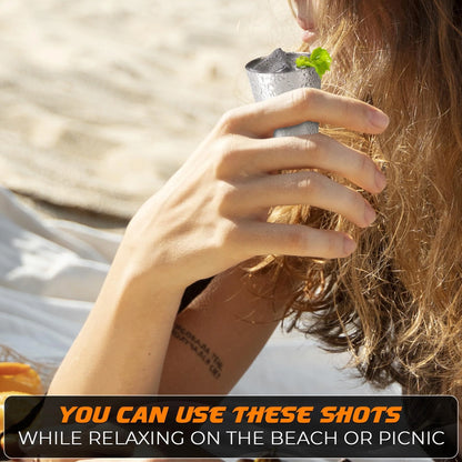 15Pcs Stainless Steel Shot Glasses Drinking Vessel 30 Ml (1Oz) Outdoor Camping Travel Coffee Tea Cup Silver Cup Unbreakable Metal Shooters for Whiskey Tequila Liquor Great Barware Gift