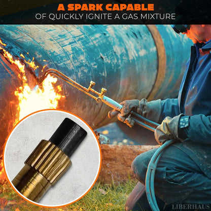 25 Pcs Flint Striker for Torch Efficient Torch Striker Compact Spark Lighter for Gas Soldering Irons Easy to Carry Fire Starter for Camping High Quality Replacements for Long Term Performance