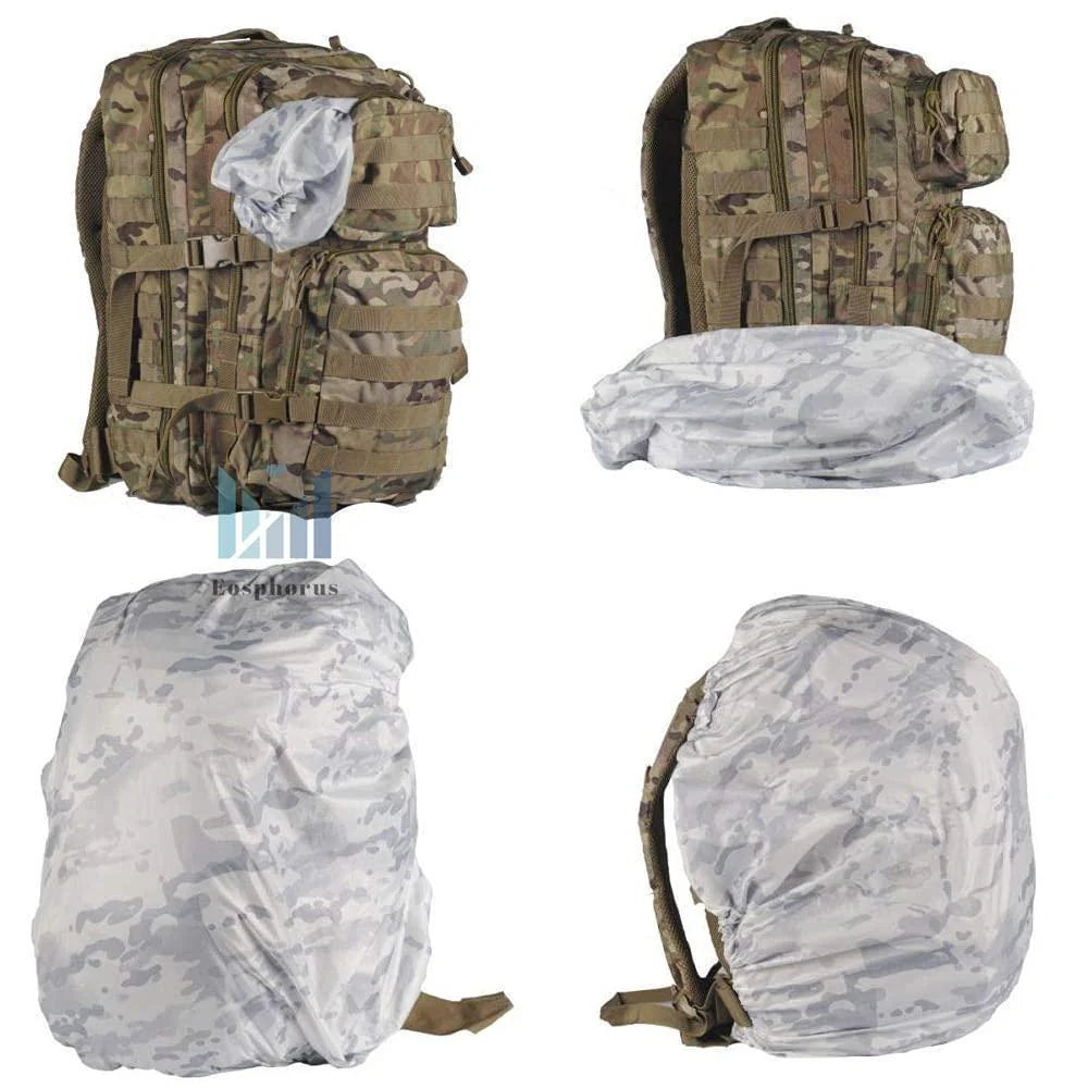 Winter Camo Backpack Cover Water Repellent anti Dust Ultra Lightweight